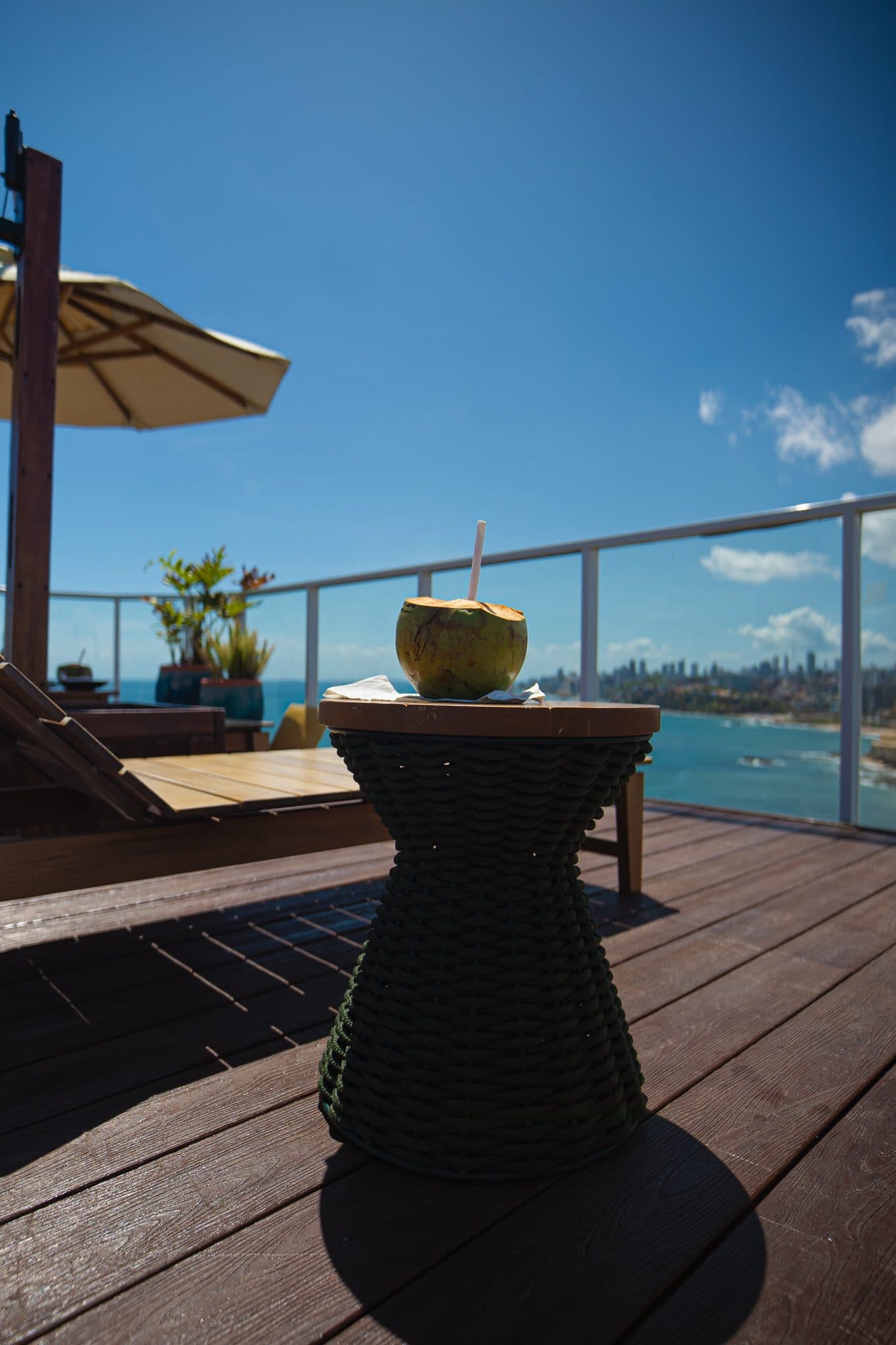 Rooftop com vista para o mar